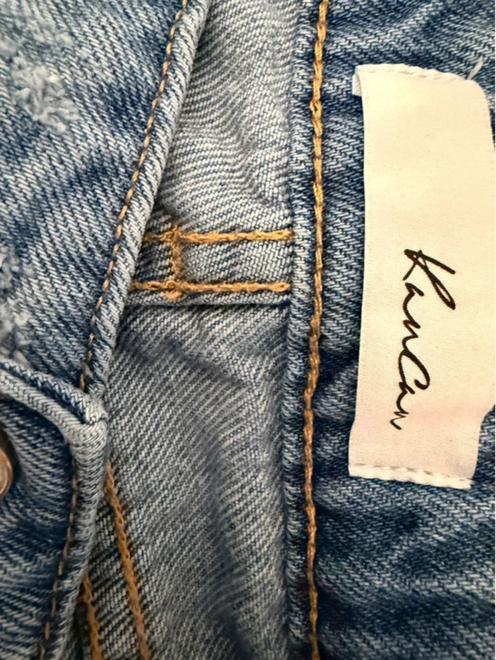 KanCan shorts Jean size 13/30 buttons cut off - Picture 3 of 7